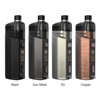 Artery Cold Steel 120W AIO Pod Kit - Black / 3ml RBA Standard Edition