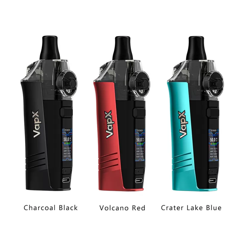 VapX Geyser S Pod Kit 3.2ml 1500mAh - Charcoal Black