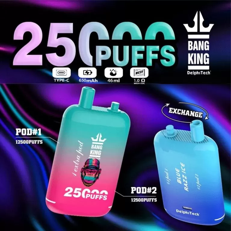 Bang King 25K Dual-Pod Disposable Vape