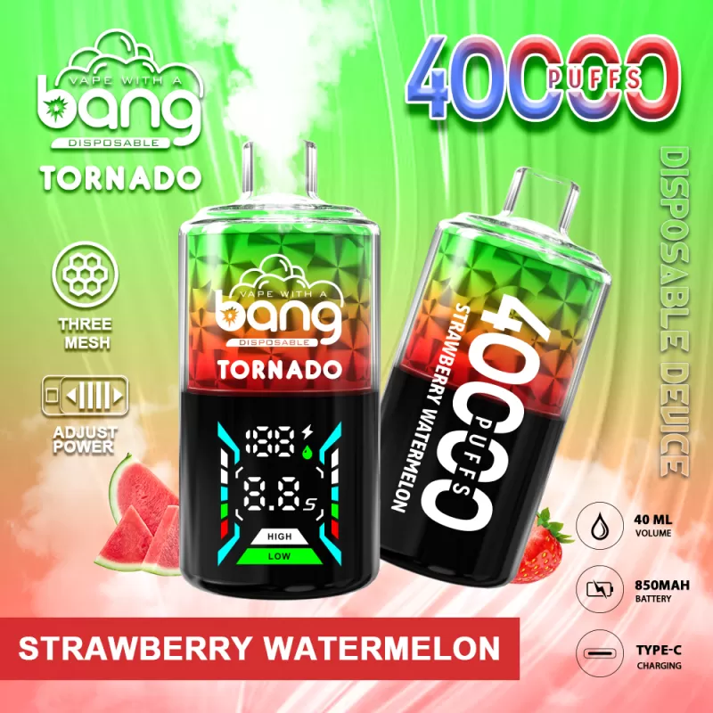 Bang Tornado 40000 40K Puffs Large Smoke LED Display Disposable Vape - Image 2