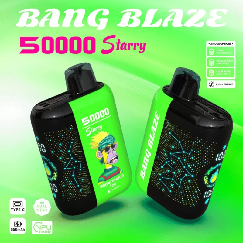 Bang Blaze Starry 50000 50K Puffs Hottest LED Display Disposable Vape - Image 2