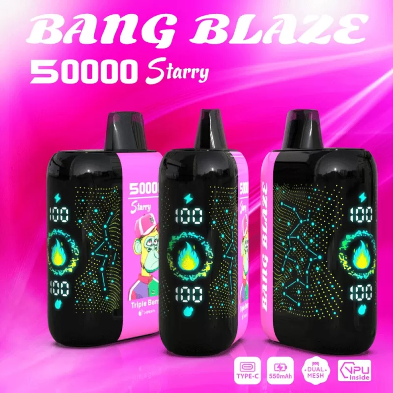Bang Blaze Starry 50000 50K Puffs Hottest LED Display Disposable Vape - Image 3