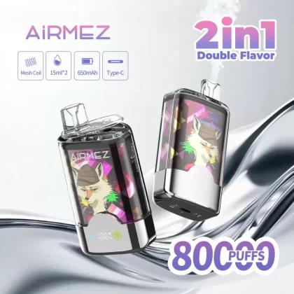 Airmez Fox 80K 2-in-1 Dual-Flavor Disposable Vape