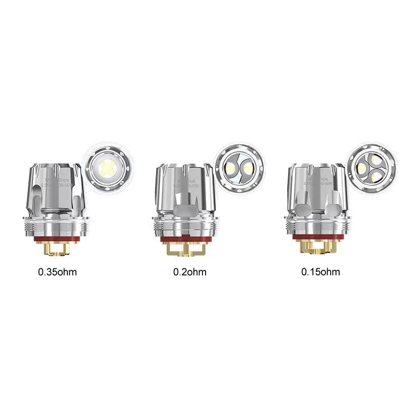 Wismec WT Coils Head for Trough Tank 5PCS-Pack - WT03 Triple 0.15ohm Head