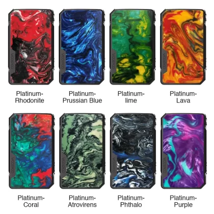 Voopoo Drag Mini Platinum TC Box Mod - 117W & 4400mAh - Platinum-Purple