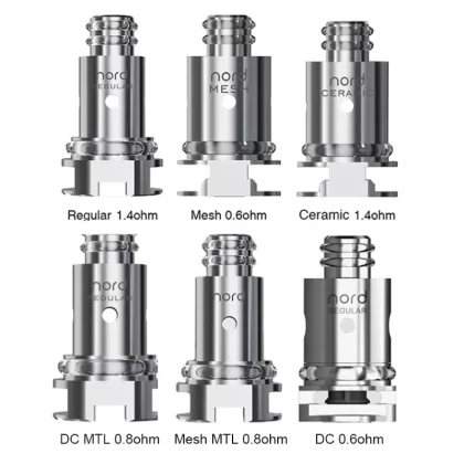 5pcs-pack - Smok Nord Replacement Coils for Priv N19 Kit, Vape Pen Nord 19 kit, Vape Pen Nord 22 Kit, Nord Aio 19 Kit, Nord Aio 22 Kit, Alike Kit, Nord 2 Kit, Fetch Mini Kit, RPM40 Kit, Nord Kit, Nord 50W Kit ,Nord Pro Kit ,Stick N18 Kit - 0.6ohm Mesh Coil / CN-SZ