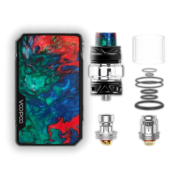 VOOPOO Drag Mini 4400mAh 177W Starter Kit with Uforce T2 Tank - 5ml - B-Rhodonite/TPD Edition - Image 2