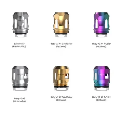 3PCS-PACK SMOK TFV8 Baby V2 Tank Replacement Coils with 0.17 Ohm - Stainless Steel / A2 coil 0.2ohm