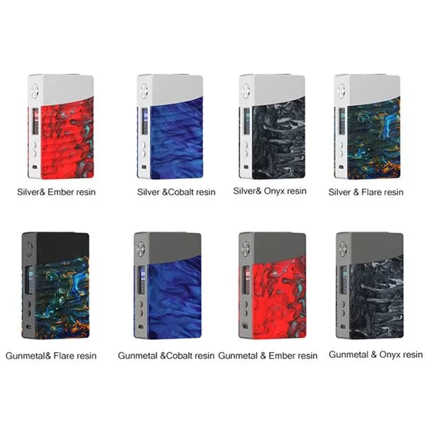 Geekvape Nova 200W TC Box Mod by dual 18650 Batteries - Silver&Flare Resin