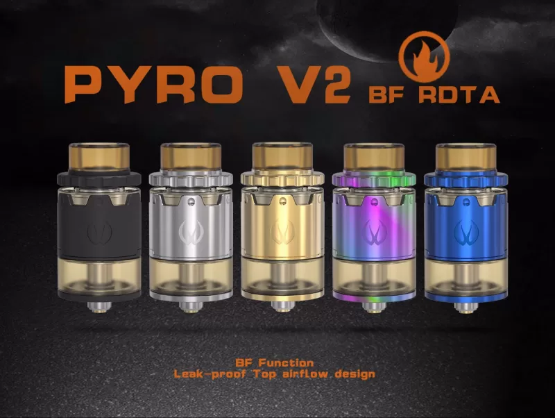 Vandy Vape Pyro V2 BF RDTA 2ML-4ML Tank Atomizer - Blue - Image 3