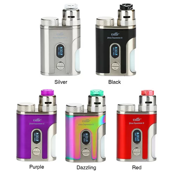 Eleaf Pico Squeeze 2 100W Squonk Kit with Coral 2 RDA (4000mAh & 8ML) - Without Cell / Dazzling / Hong Kong Warehouse