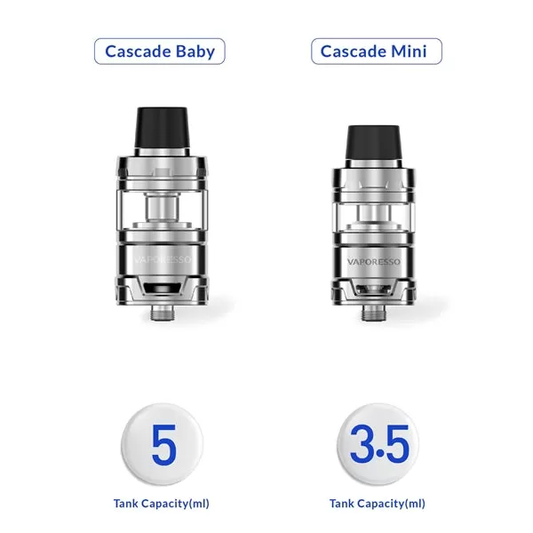 Vaporesso Cascade Baby-Mini Sub Ohm Tank Atomizer (5ML)-3.5ML - Gold / 3.5ml