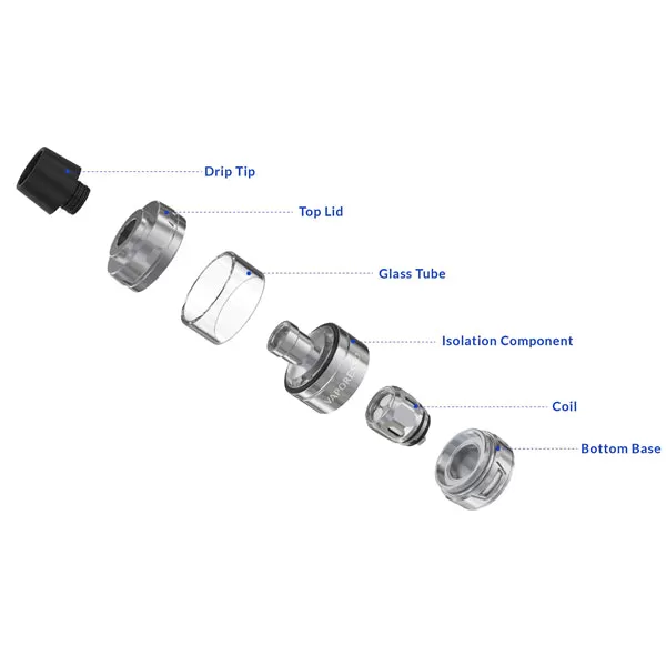 Vaporesso Cascade Baby-Mini Sub Ohm Tank Atomizer (5ML)-3.5ML - Gold / 3.5ml - Image 2