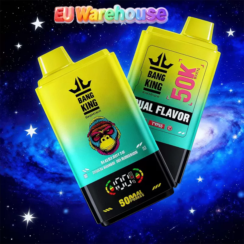 Bang King 50000 50k Puffs Dual Flavors LED Display Disposable Vape EU Warehouse