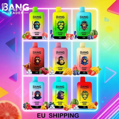 Bang Leader 45000 45K Puffs Double Taste LED Display Rechargeable Disposable Vape EU Warehouse