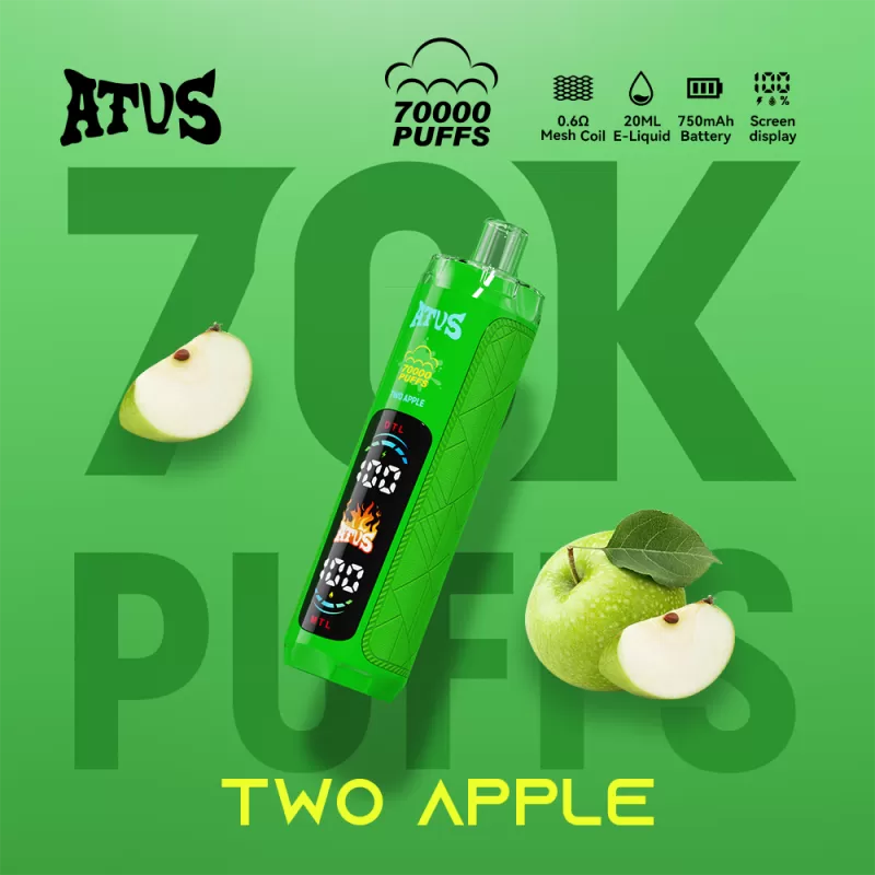 ATVS 70000 70K Puffs Original DTL/MTL Modes LED Display Disposable DTL Vape Pen - Image 2