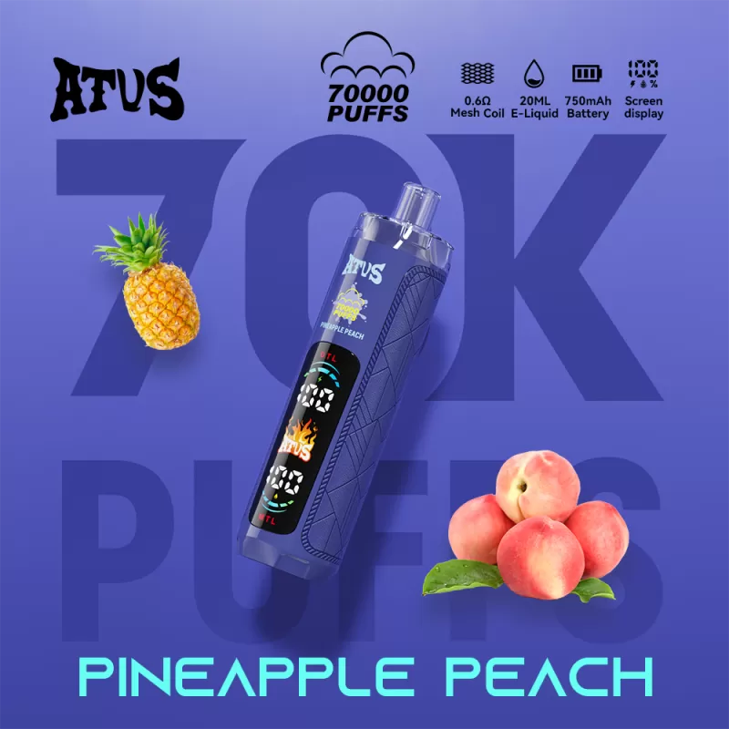 ATVS 70000 70K Puffs Original DTL/MTL Modes LED Display Disposable DTL Vape Pen - Image 3