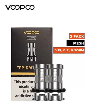 Voopoo TPP Replacement Coils - DM4 - 0.30 Ohm Mesh - Three Pack