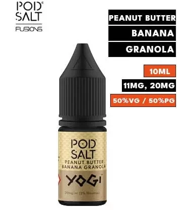 Yogi Peanut Butter Banana Granola Nic Salt E Liquid by Pod Salt Fusions - 11mg