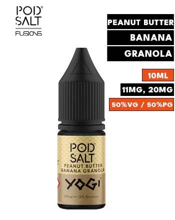 Yogi Peanut Butter Banana Granola Nic Salt E Liquid by Pod Salt Fusions - 11mg