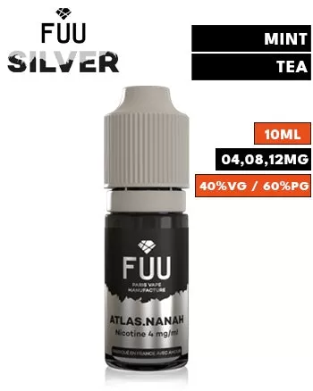 Atlas Nanah eLiquid by FUU Silver - 04mg / 10ml