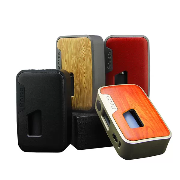 Arctic Dolphin Anita 100W Squonk BF Mod (TPD Version) - Silver Frame(Aluminum Alloy)/Yellow Wood Grain - Image 2