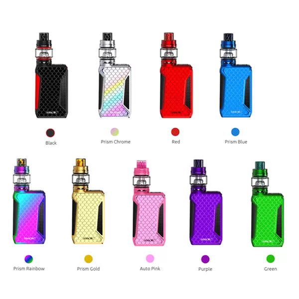 SMOK H-PRIV 2 225W TC Kit With TFV12 Big Baby Prince Tank (6ML) - Prism Rainbow