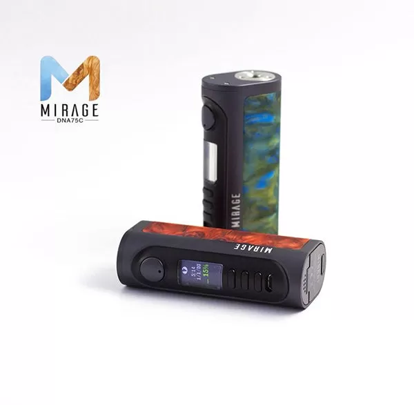Lost Vape Mirage DNA75C Box Mod - Green Agate / Dark Grey - Image 2