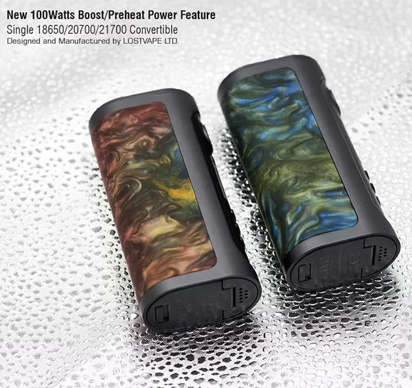 Lost Vape Mirage DNA75C Box Mod - Green Agate / Dark Grey - Image 3
