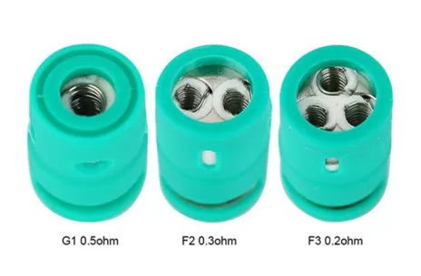 Carrys Green Tank Replaceable Coil 5PCS-PACK - G1 0.5ohm