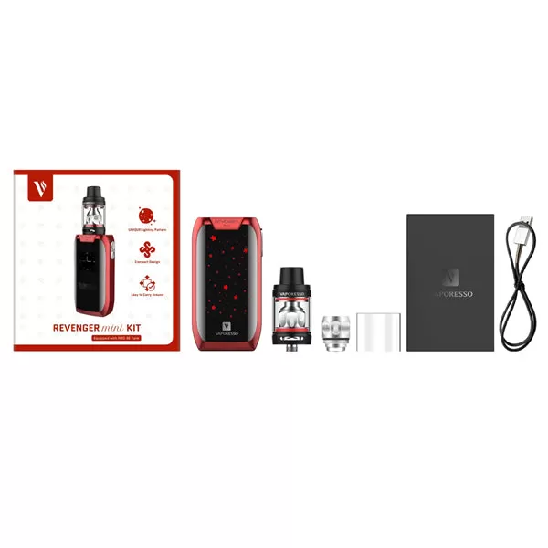 Vaporesso Revenger Mini 85W Starter Kit (3.5ML)& 2500mAh - Red - Image 2