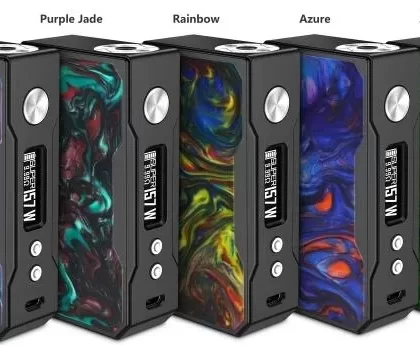 Voopoo Black Drag Resin Version 157W TC Box Mod - Rainbow