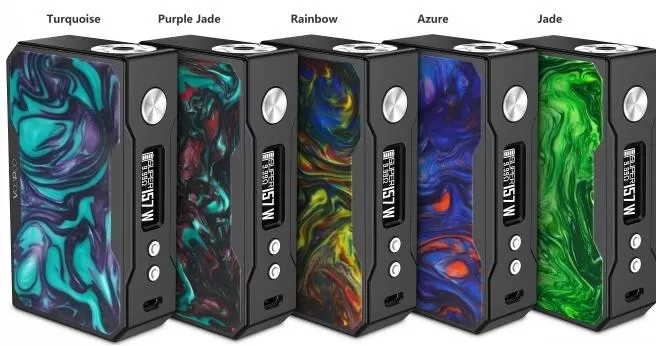 Voopoo Black Drag Resin Version 157W TC Box Mod - Rainbow