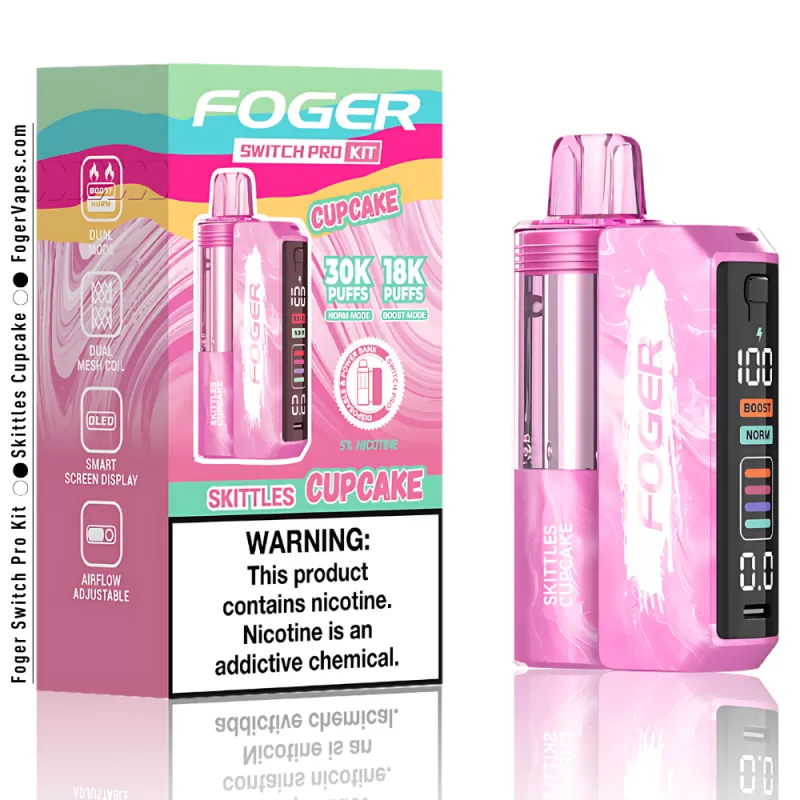 Skittles Cupcake – Foger Switch Pro Kit | 30K Puffs