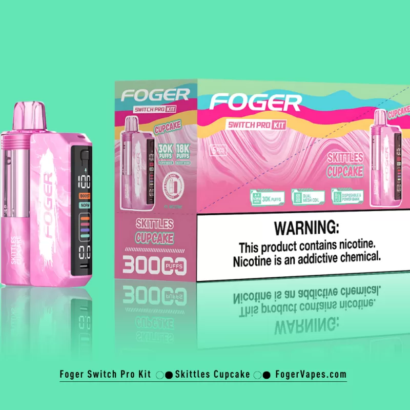 Skittles Cupcake – Foger Switch Pro Kit | 30K Puffs - Image 3