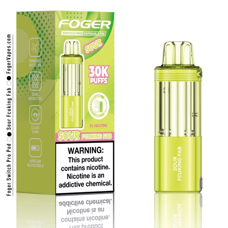 Sour Fcuking Fab Foger Switch Pro Pod 30K Puffs - Image 3