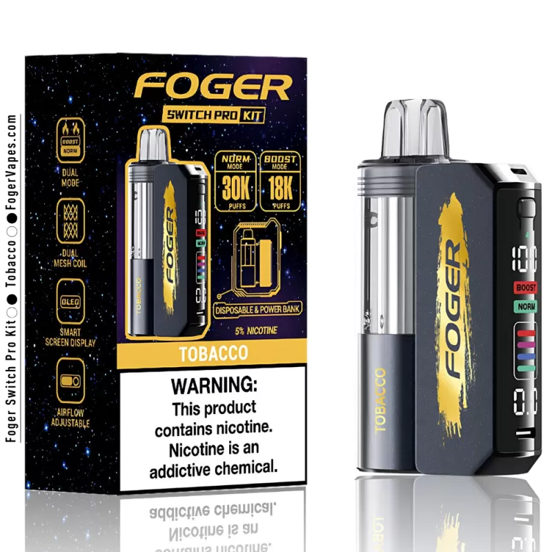 Tobacco Foger Switch Pro Kit 30K Puffs - Image 3