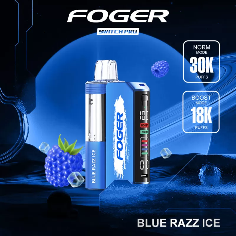 Blue Razz Ice Foger Switch Pro Kit 30K Puffs - Image 3