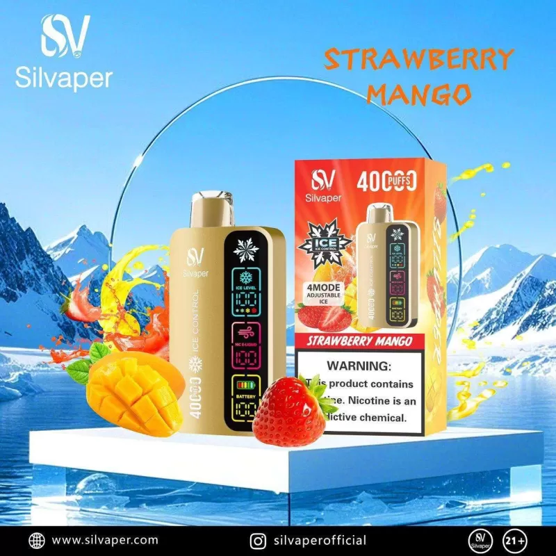 Silvaper 40000 Puffs Disposable Vape With 4 Modes Adjustable Ice - Image 3