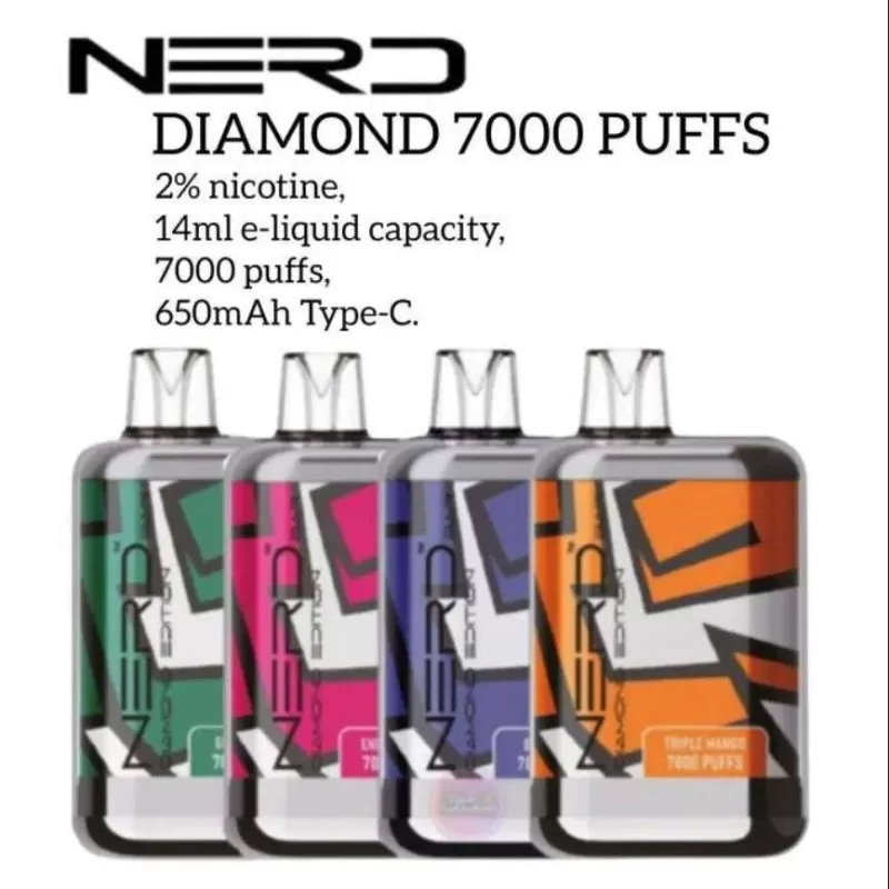 Nerd Bar Diamond 7000 Puffs Disposable Vape – Best Vape UAE