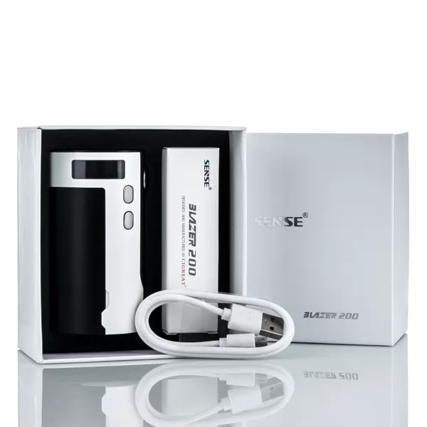 Sense Cigreat Blazer 200 Sub- Ohm Tank Atomizer - BlackWhite - Image 2