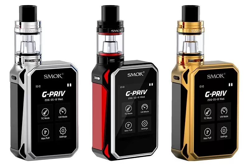 SMOK G-PRIV 220w Touch Screen 5.0ML Starter Kit With TFV8 Big Baby - Rainbow - Image 3