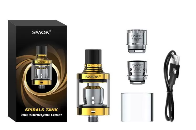 SMOK Spirals 22mm Tank Atomizer 2.0ML - Gold - Image 3