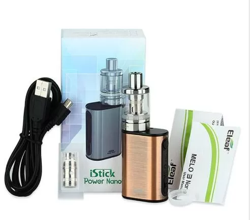 Eleaf iStick 2.0ML-1100mAh Power Nano with Melo 3 Nano Starter Kit - Wood - Image 2
