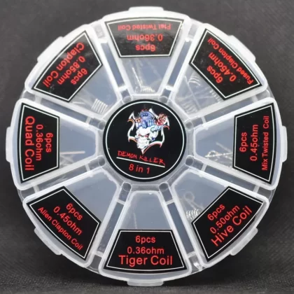 48PCS-PACK Demon Killer 8 in 1 Prebuilt Coil Kit