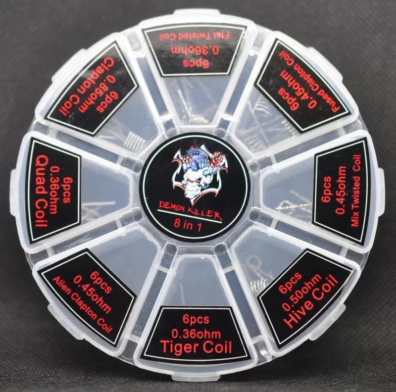 48PCS-PACK Demon Killer 8 in 1 Prebuilt Coil Kit