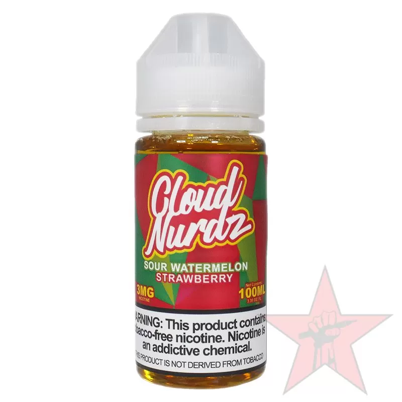 Cloud Nurdz – Sour Watermelon Strawberry – 100mL