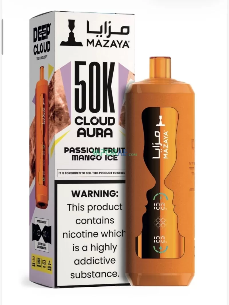 Mazaya Cloud AURA 50000 Puffs Disposable Vape 6mg in the UAE - Image 2