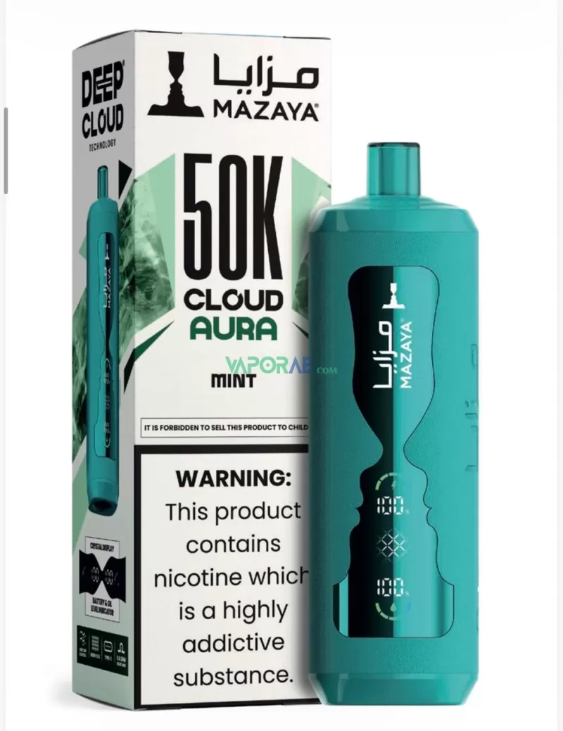 Mazaya Cloud AURA 50000 Puffs Disposable Vape 6mg in the UAE - Image 3