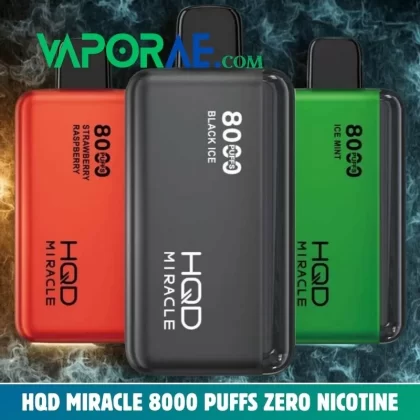 Hqd miracle 8000 puffs zero nicotine (0%) disposable